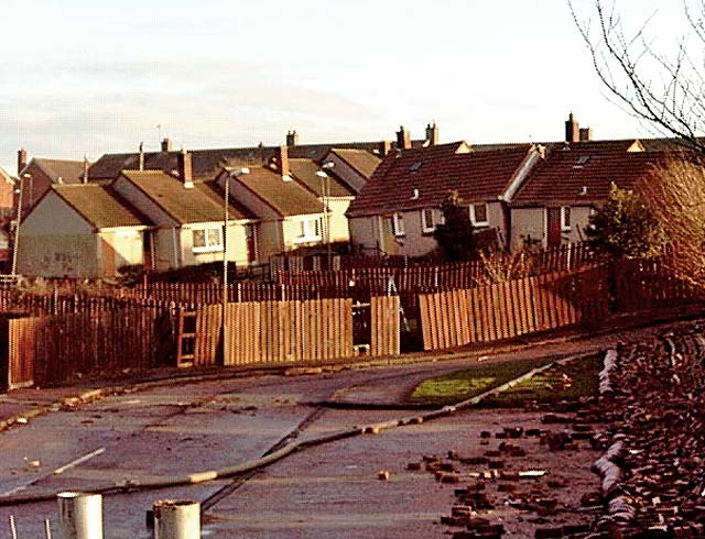Gilmerton houses hit by subsidence  -  November / December 2000