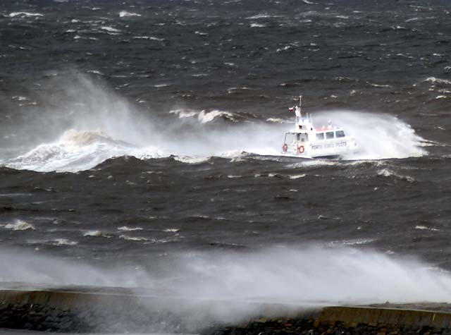 Forth Ports Pilots' boat and Granton Eastern Breakwater