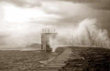 Granton Eastern Breakwater storm, November 19762