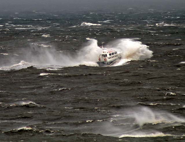 Forth Ports Pilots' boat and Granton Eastern Breakwater