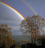 Rainbow over Wardie Bay, Firth of Forth, Granton
