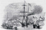 Queen Victoria departs Granton Harbour on the 'Trident' on 15 September 1842