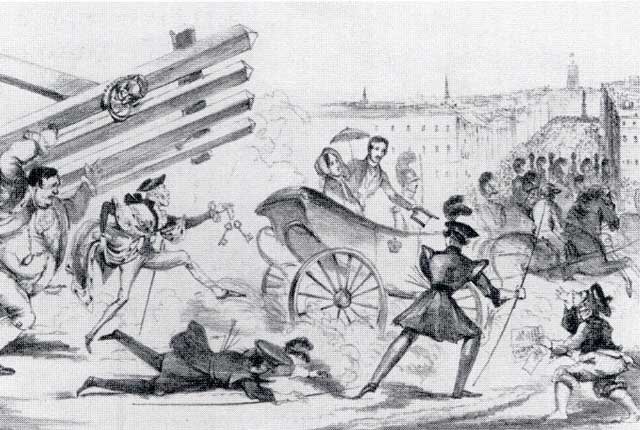 Queen Victoria's arrival at Granton Harbour, earlier than expected, caught the Magistrates and citizens of Edinburgh by surprise.  The result was confusion in the streets of Edinburgh