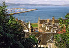 Looking down on Wardie Square and Granton Harbour from Granton Road  -  October 2002