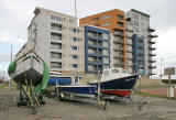 Granton Harbour - October 27, 2007  -  The day that boats were lifted out of the harbour for the winter