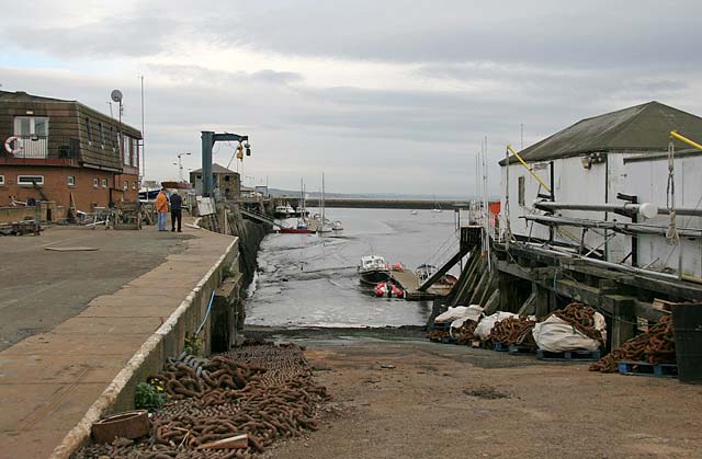 Granton Harbour - October 27, 2007  -  The day that boats were lifted out of the harbour for the winter