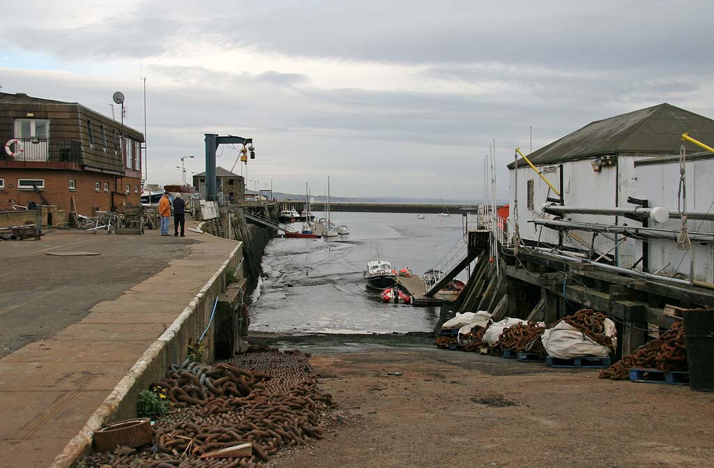 Granton Harbour - October 27, 2007  -  The day that boats were lifted out of the harbour for the winter