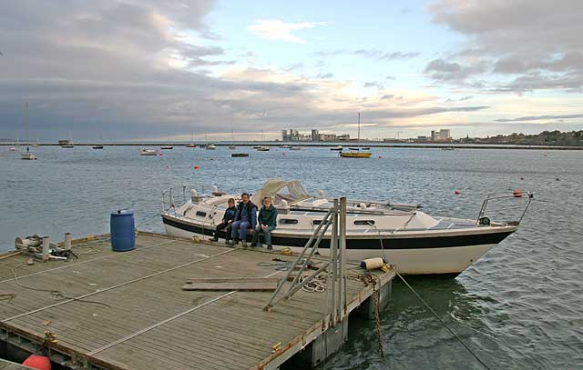 Granton Harbour - October 27, 2007  -  The day that boats were lifted out of the harbour for the winter