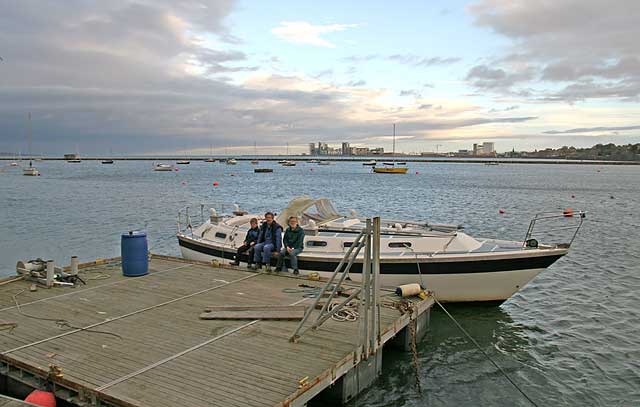 Granton Harbour - October 27, 2007  -  The day that boats were lifted out of the harbour for the winter