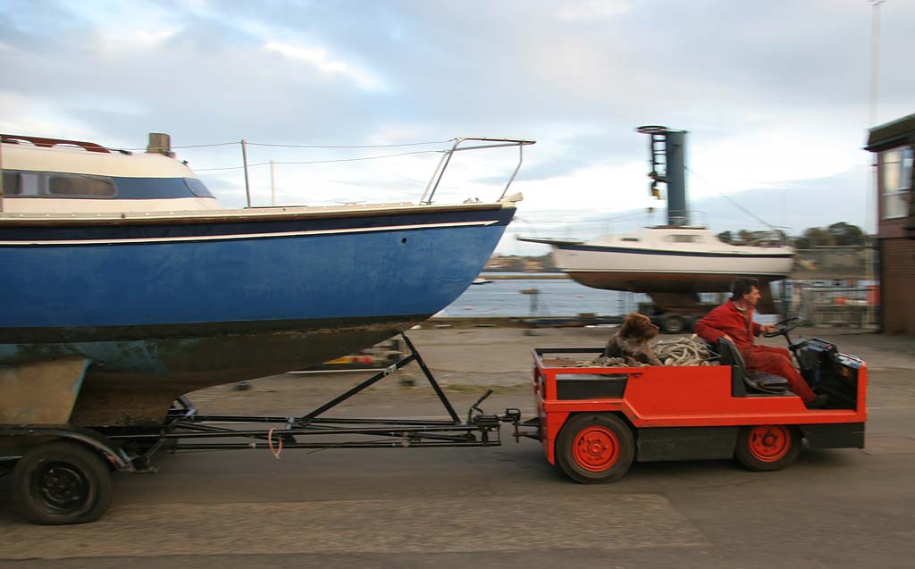 Granton Harbour - October 27, 2007  -  The day that boats were lifted out of the harbour for the winter