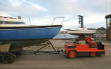 Granton Harbour - October 27, 2007  -  The day that boats were lifted out of the harbour for the winter