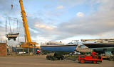 Granton Harbour - October 27, 2007  -  The day that boats were lifted out of the harbour for the winter