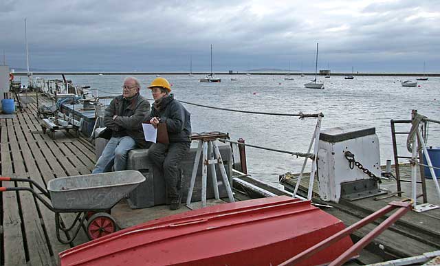 Granton Harbour - October 27, 2007  -  The day that boats were lifted out of the harbour for the winter