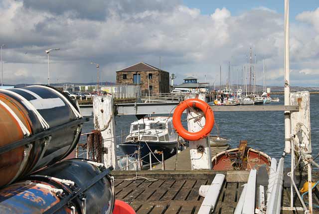 Granton Middle Pier  -  The day that yachts were lifted into the water  -  5 April 2008