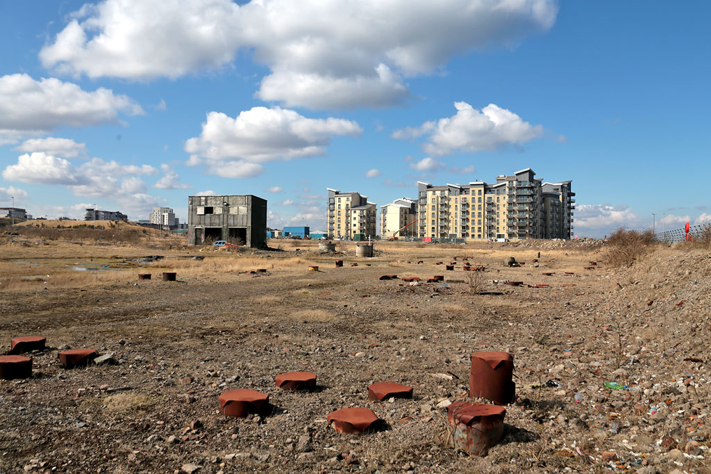 Photo taken at Granton Harbour on the day of the Forth Corinthian Yacht Club 'lift-in' - 6 April 2013