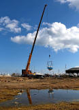 Photo taken at Granton Harbour on the day of the Forth Corinthian Yacht Club 'lift-in' - 6 April 2013