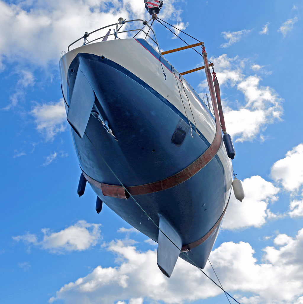 Photo taken at Granton Harbour on the day of the Forth Corinthian Yacht Club 'lift-in' - 6 April 2013