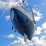 Photo taken at Granton Harbour on the day of the Forth Corinthian Yacht Club 'lift-in' - 6 April 2013