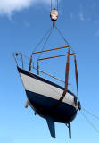 Photo taken at Granton Harbour on the day of the Forth Corinthian Yacht Club 'lift-in' - 6 April 2013