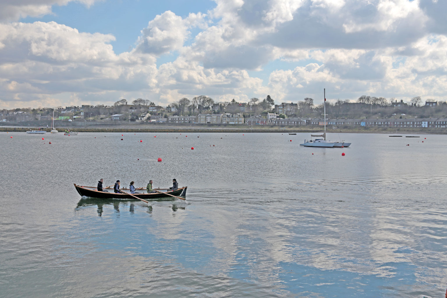 Photo taken at Granton Harbour on the day of the Forth Corinthian Yacht Club 'lift-in' - 6 April 2013