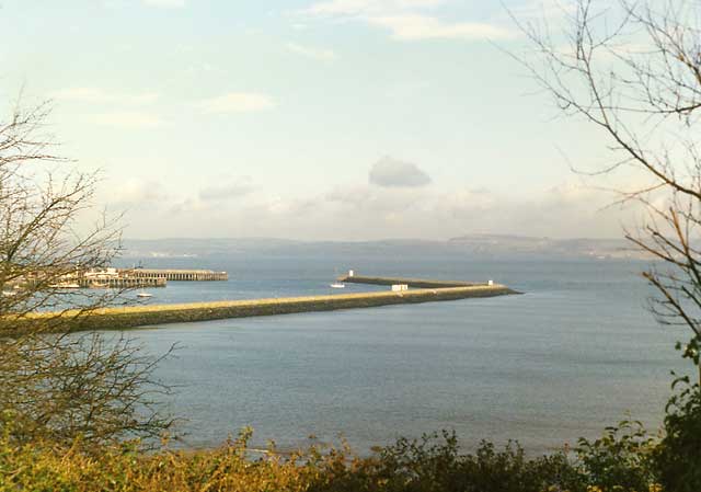 Looking down on Granton Harbour and Wardie Bay from Trinity