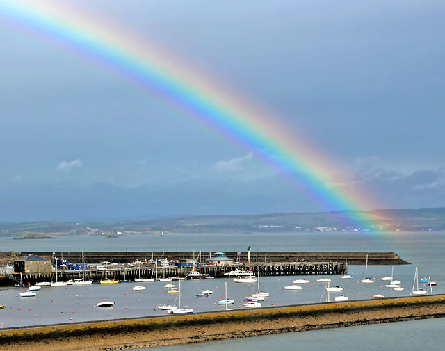 Rainbow at Granton Harbour  -  Photo taken April 14, 2012