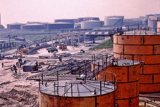 Tanks at Regent Oil Terminal, 1960-62