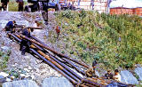 Pipes being installed at Regent Oil Terminal, 1960-62