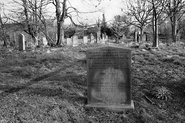 Gravestone of James Howie Junior  -  1820-1855