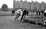 Cycle track near the Union Canal at Harrison Park, Edinburgh