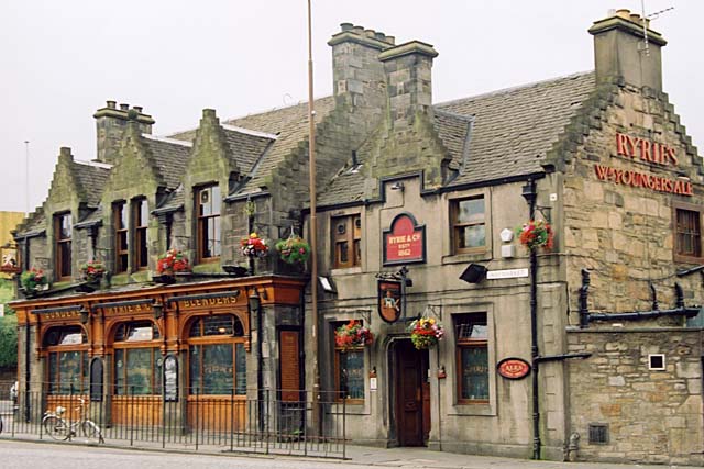 Buildings to the east of Haymarket Station  -  Photographed July 2003