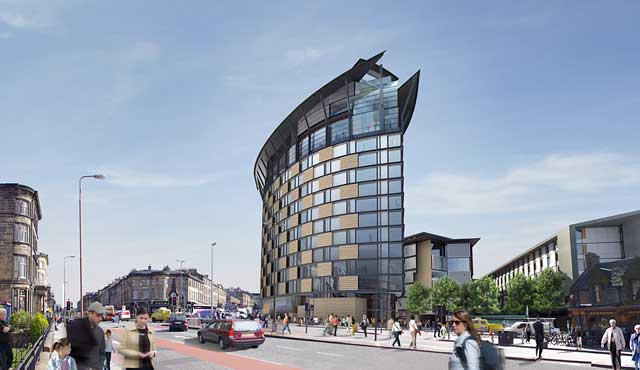 Edinburgh Haymarket   --  Proposed development by Tiger Developments,including a new  InterContinental Hotel