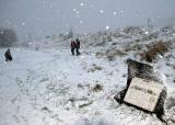 Sledging in Holyrood Park neat St Leonard's Park Entrance  -  January 2008