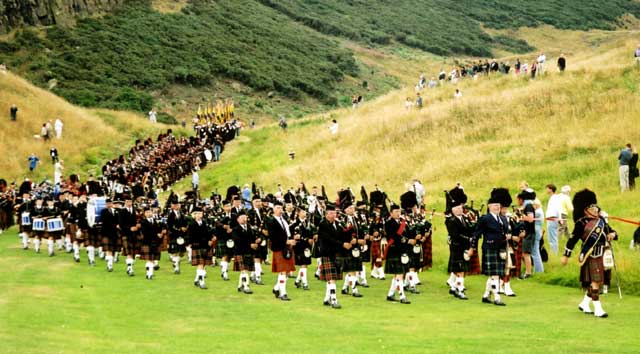 "Beating the Retreat" in Queen's Park, Edinburgh