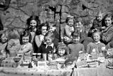 Party in Holyrood Park beside the entrance to Heriot Mount