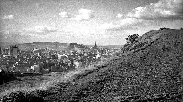 Looking down on St Leonards following demoliion