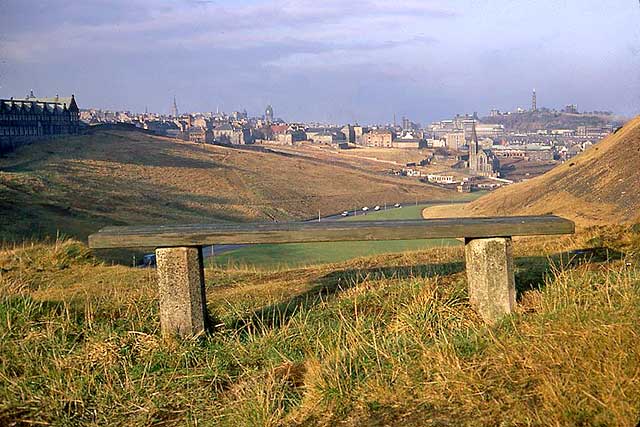 Looking down on St Leonards and Dumbieykes following demoliion