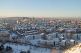 Looking NW from the Radical Road in Holyrood Park towards Edinburgh Castle.  Dumbiedykes is in the foreground.