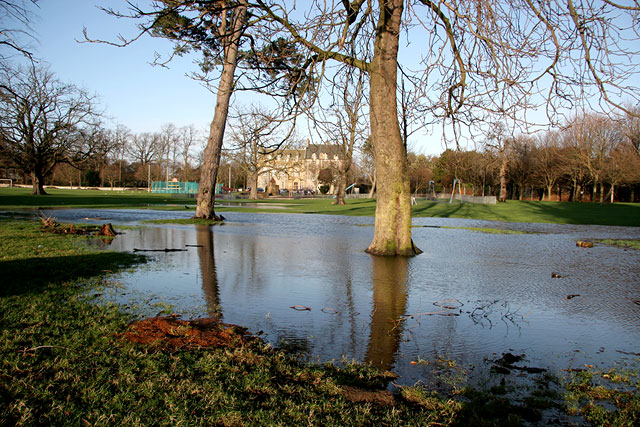 Inch Park, Liberton  -  August 2008  -  Flood in the Park