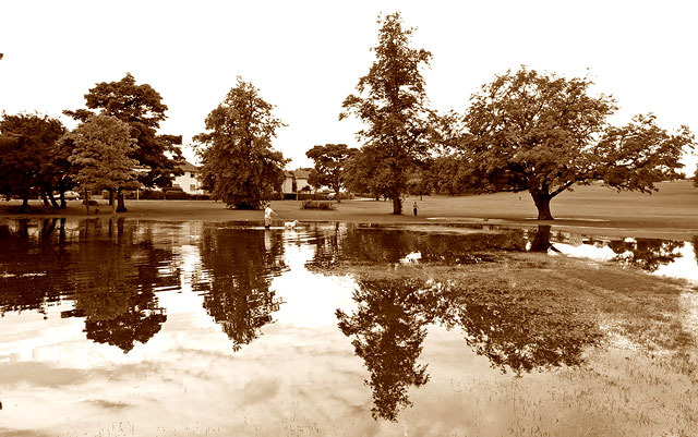 Inch Park, Liberton  -  August 2008  -  Flood in the Park