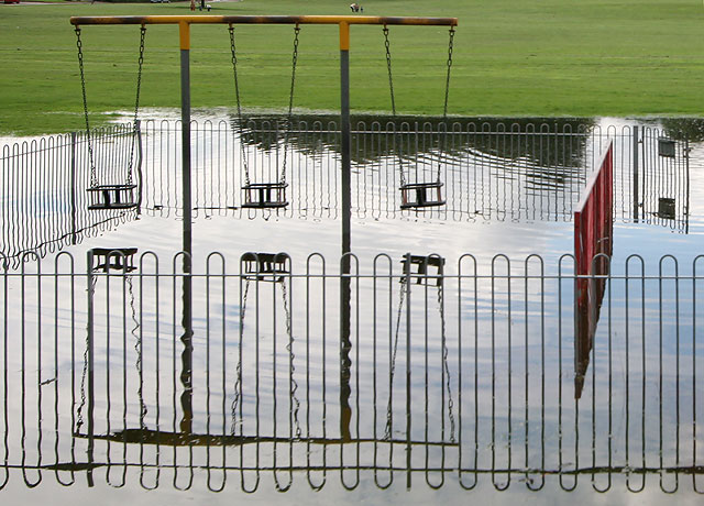 Inch Park, Liberton  -  August 2008  -  Flood in the Park