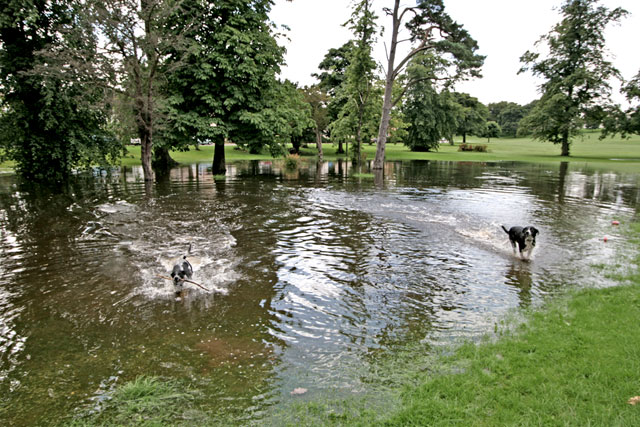 Inch Park, Liberton  -  August 2008  -  Flood in the Park