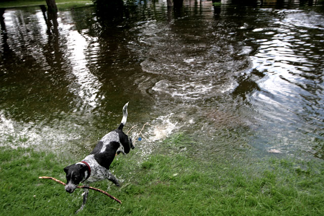 Inch Park, Liberton  -  August 2008  -  Flood in the Park