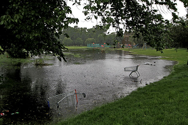 Inch Park, Liberton  -  August 2012 following heavy rain