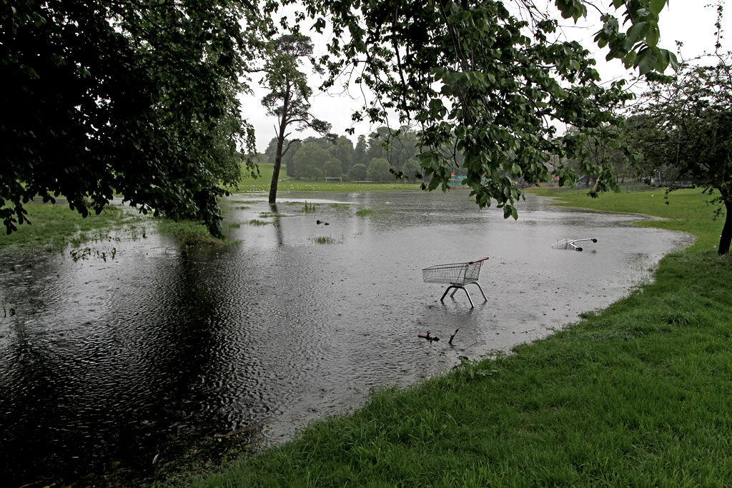 Inch Park, Liberton  -  August 2012 following heavy rain