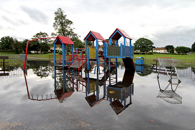 Inch Park, Liberton  -  August 2012 following heavy rain