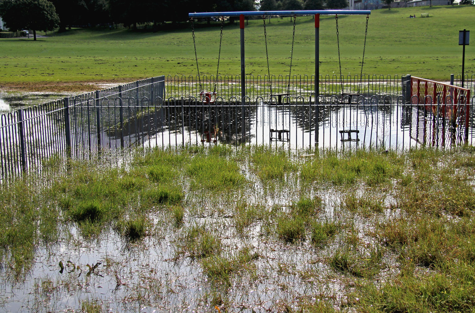 Inch Park, Liberton  -  August 2012 following heavy rain