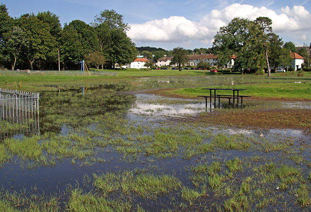 Inch Park, Liberton  -  August 2012 following heavy rain