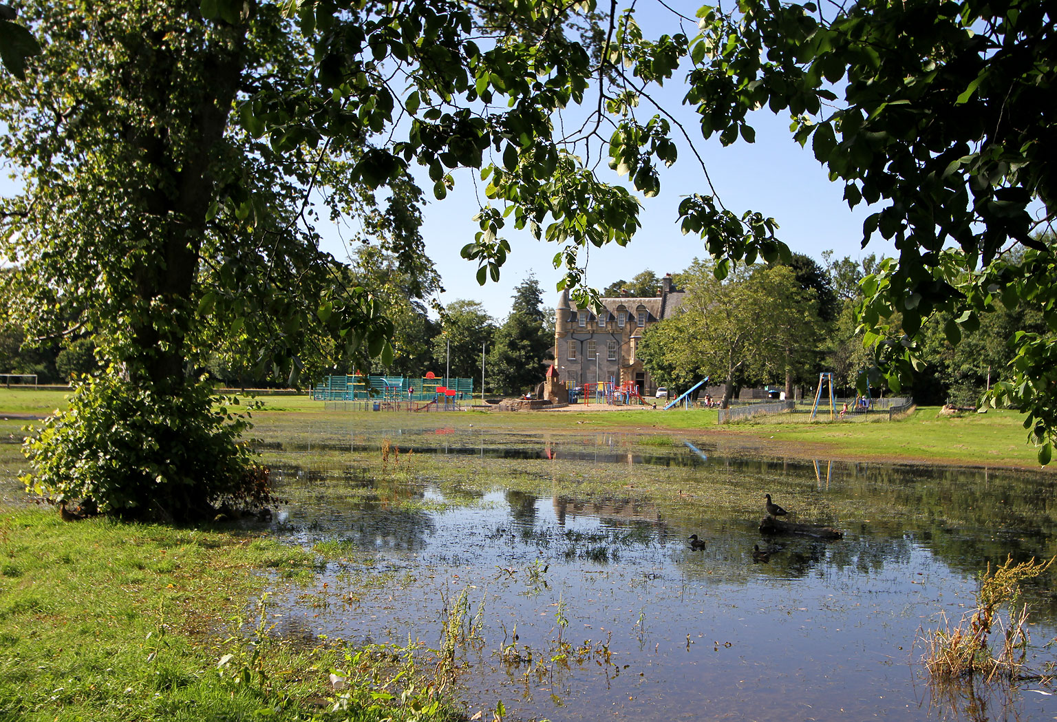 Inch Park, Liberton  -  August 2012 following heavy rain