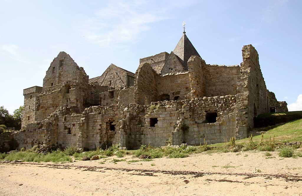 Inchcolm Abbey, seen from the SE, on the island of Inchcolm in the Firth of Forth